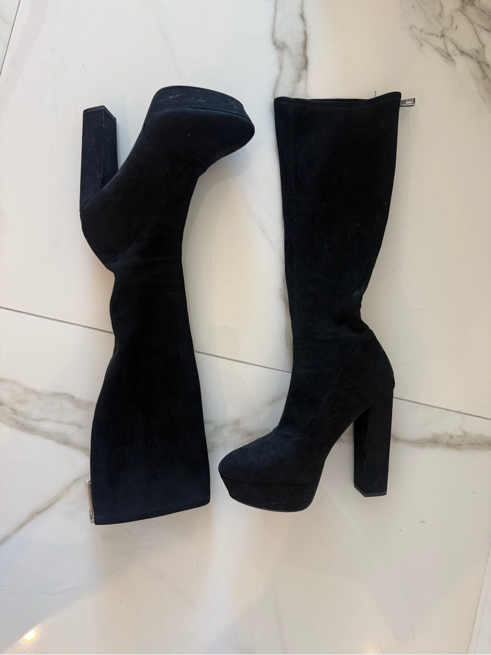 Steve Madden Black Women's High Heel Knee Boots